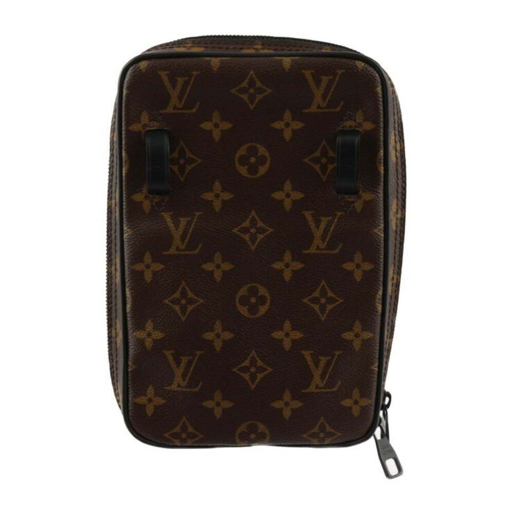 LOUIS VUITTON Black Monogram Leather Shoulder Bag - Picture 4 of 9